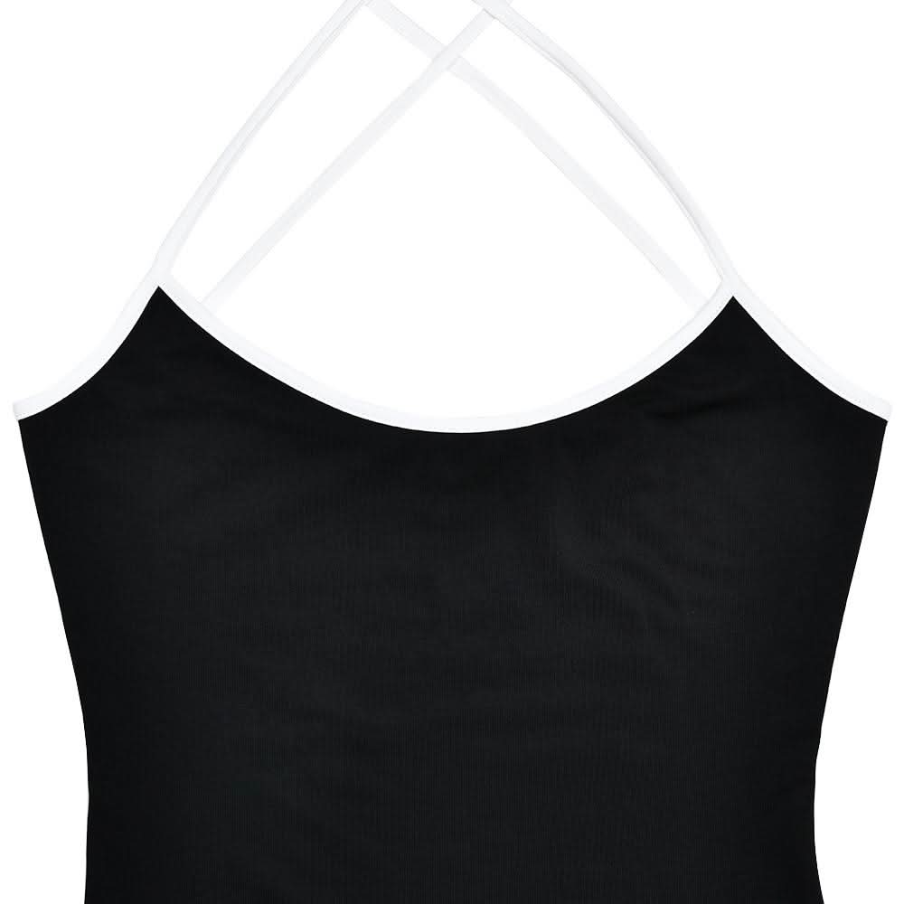Cross back self tie u neck low cut cami maxi dress  | Festival Outfits Women