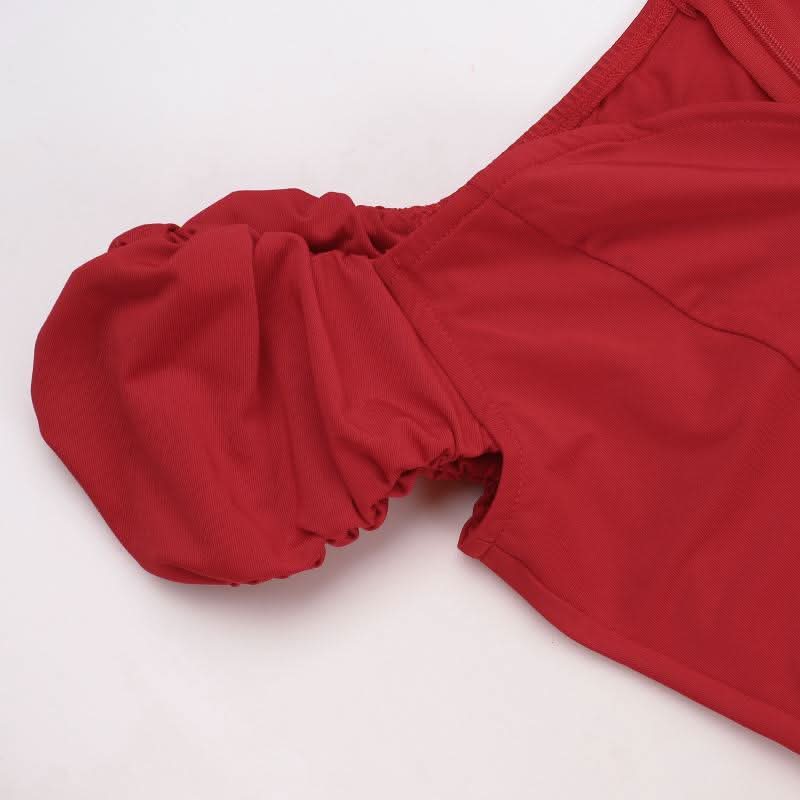 Off shoulder ruched knotted zip-up maxi dress  | Festival Outfits Women