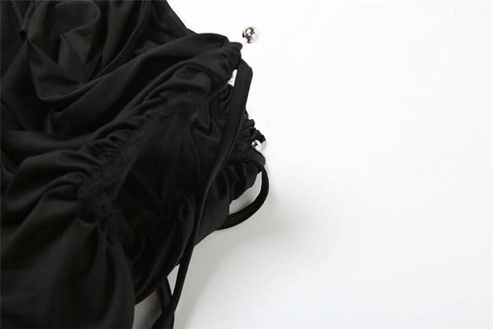 Cap sleeve ruched solid pant set  | Festival Outfits Women