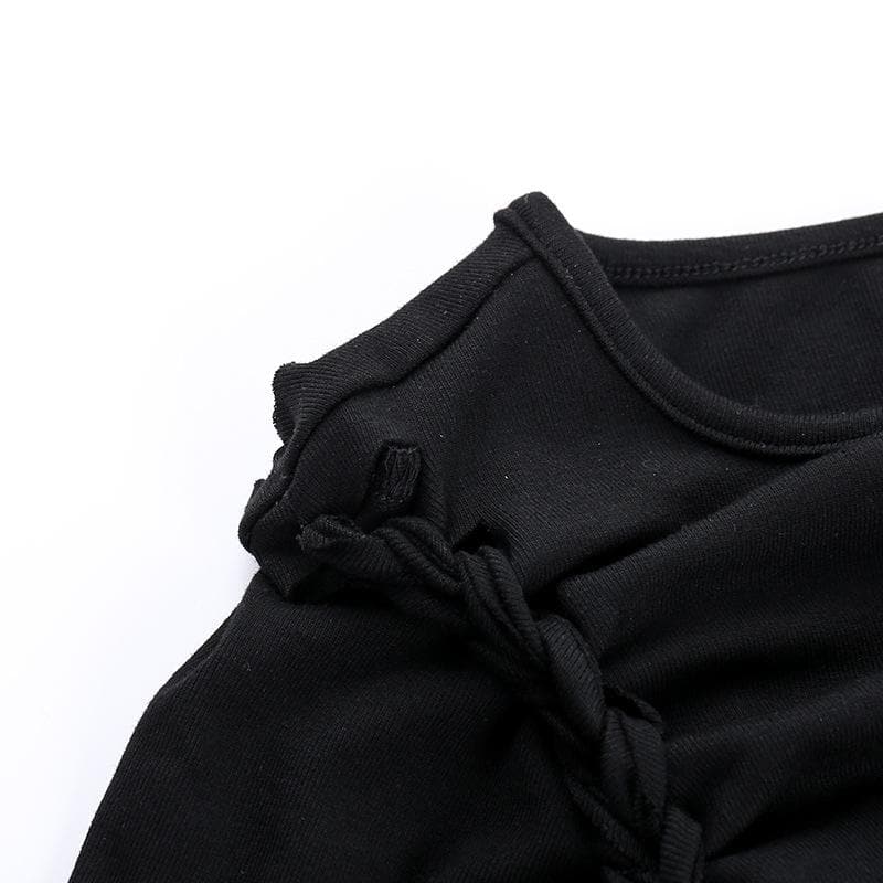 Takalmin da aka yanke da dogon hannu mai siffar beads | Kayan Biki na Mata