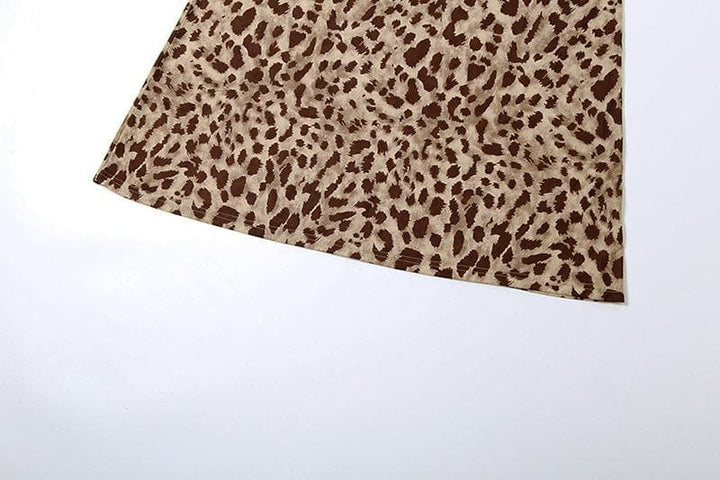 Leopard print cowl neck cami maxi dress  | Festival Outfits Women