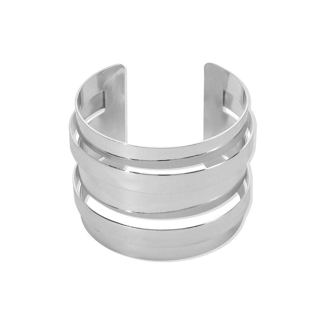 Layered open solid hollow out bracelet  | Festival Outfits Women