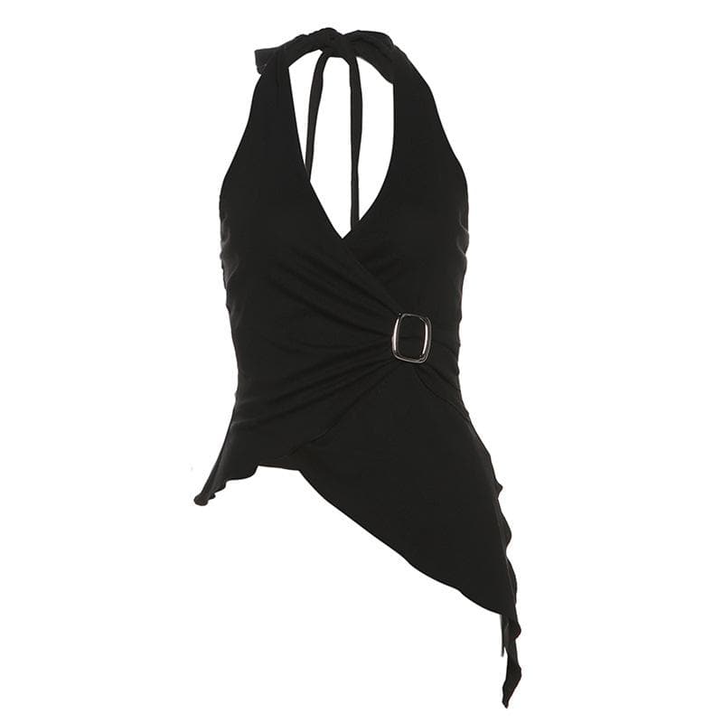 Tufafin Ruffle mara tsari na ruched | Tufafin Biki na Mata