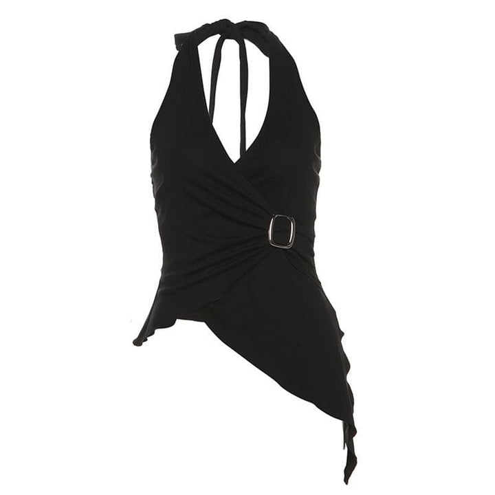 Tufafin Ruffle mara tsari na ruched | Tufafin Biki na Mata