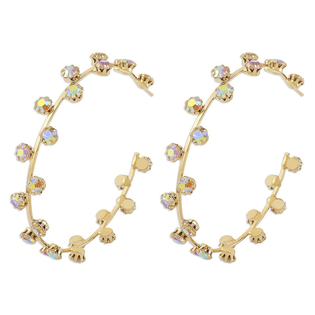 'Yan kunne masu launuka iri-iri na Rhinestone | Kayan Biki na Mata