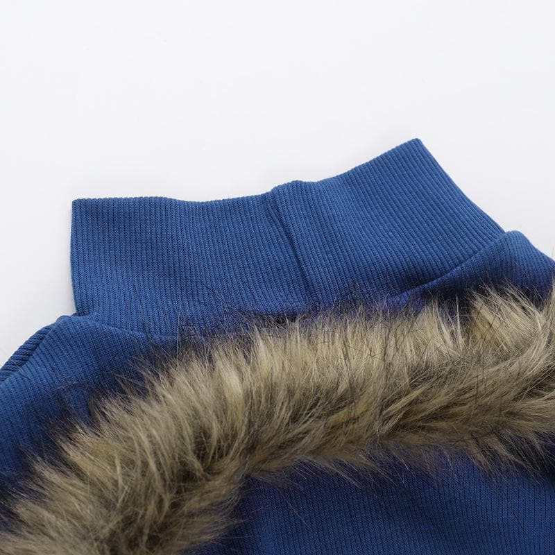 Short sleeve high neck fluffy backless top  | Festival Outfits Women