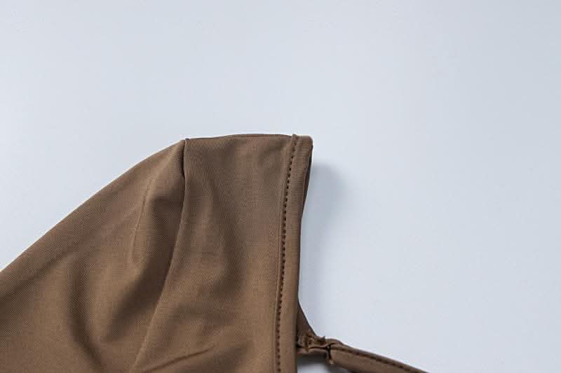 Long sleeve u neck lace up backless solid romper-final-sale  | Festival Outfits Women