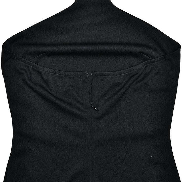 Riga mai tsayi da aka yi da zip-up mara tsari na maxi | Tufafin Biki na Mata