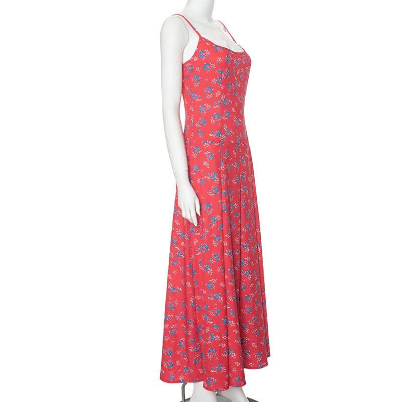 Rigar maxi mai siffar zip-up ta u neck cami | Kayan Biki na Mata