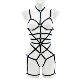 Halter solid o ring hollow out harness  | Festival Outfits Women