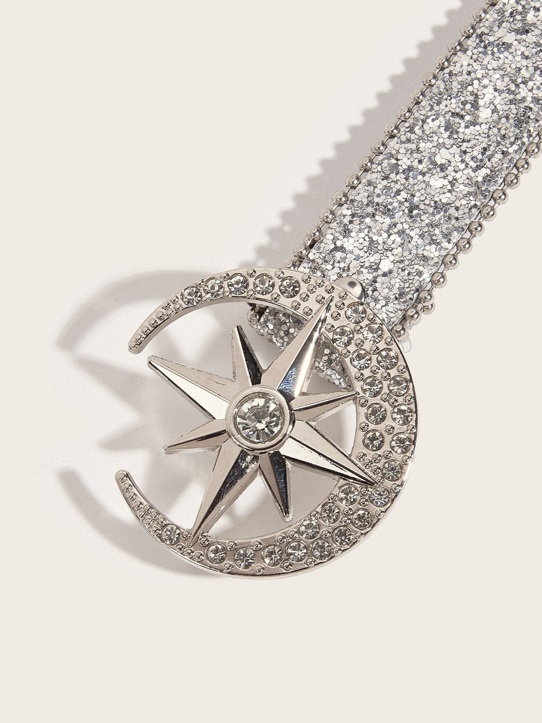 Moon star glitter beaded adjustable belt  | Festival Outfits Women