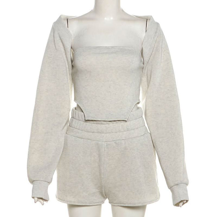 Long sleeve shrug short pant set  | Festival Outfits Women