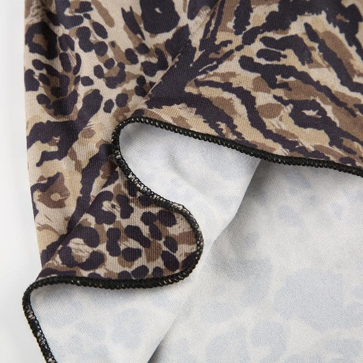 Rigar midi mai kama da ta damisa mai kama da ta damisa | Kayan Biki na Mata