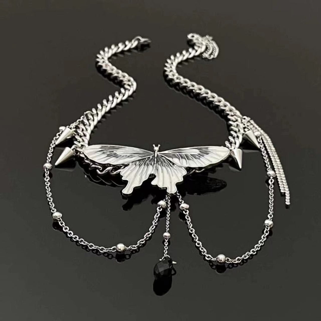Butterfly rivet pendant necklace  | Festival Outfits Women