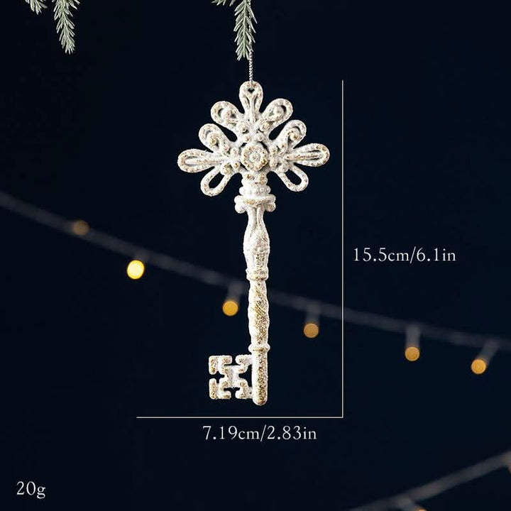 White bowknot christmas tree decor  | Festival Outfits Women