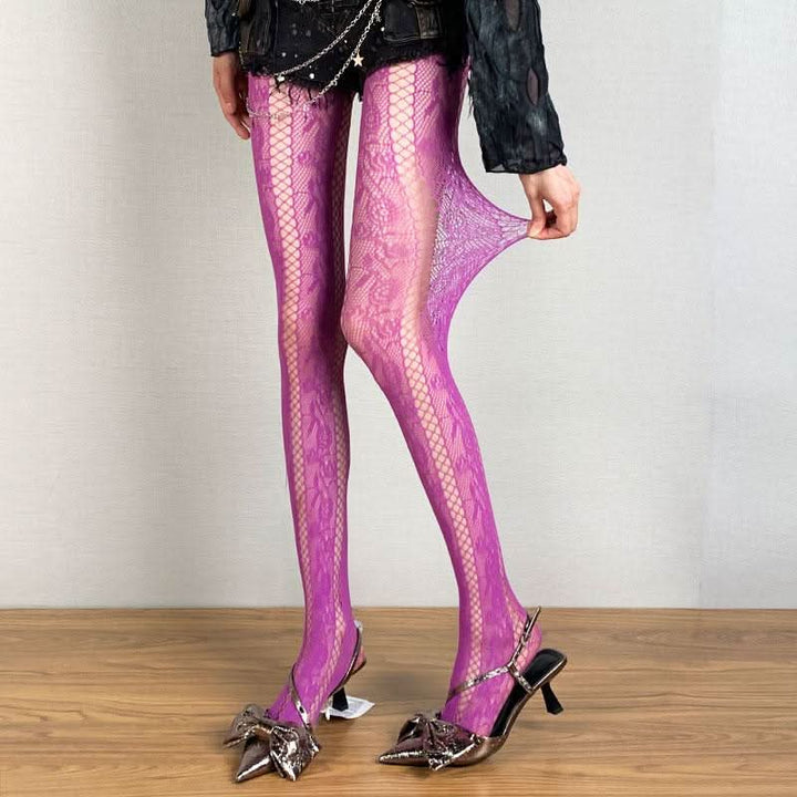 Hollow out lace flower pattern tights  | Festival Outfits Women
