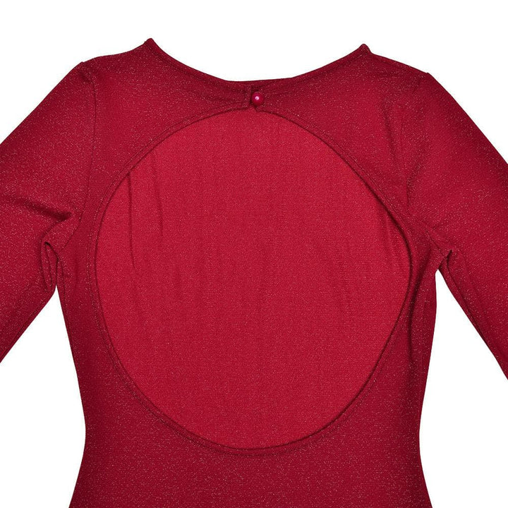 Long sleeve see through glitter irregular ruffle maxi dress  | Festival Outfits Women