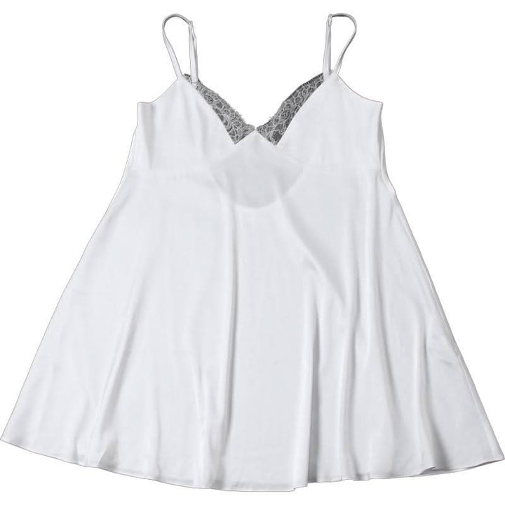 Lace hem backless solid cami mini dress  | Festival Outfits Women