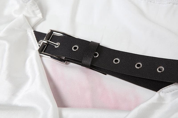 Abstract print buckle tube maxi dress  | Festival Outfits Women