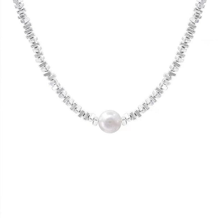Beaded faux pearl chain necklace  | Festival Outfits Women