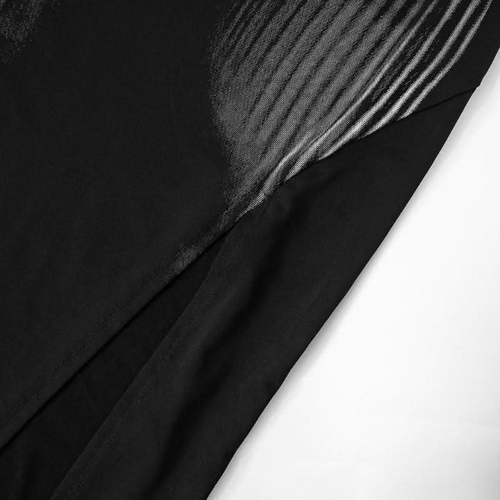 Slit long sleeve deep V neck print backless maxi dress-final-sale  | Festival Outfits Women