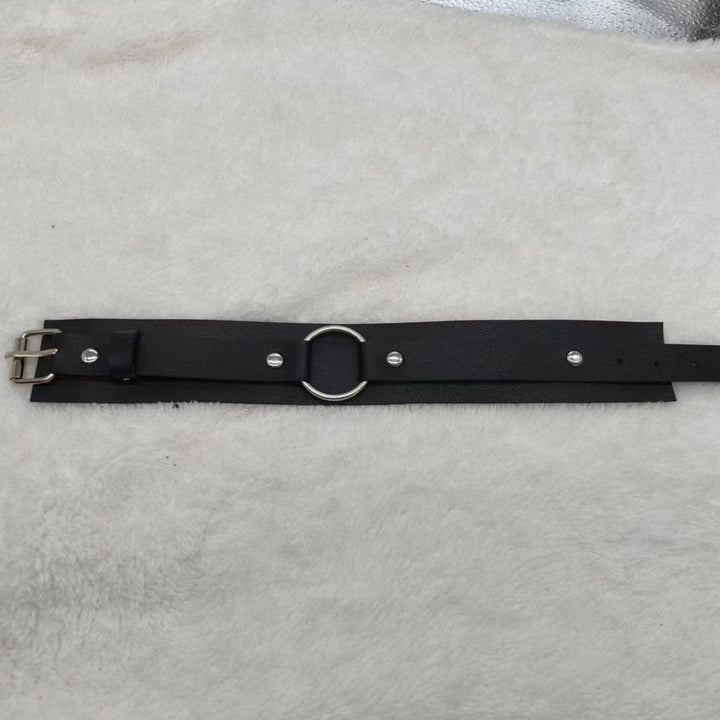 O ring rivet PU leather arm cuff  | Festival Outfits Women