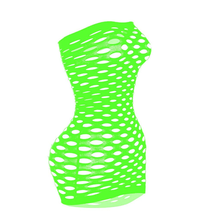 Hollow out net see through tube cut out mini dress  | Festival Outfits Women