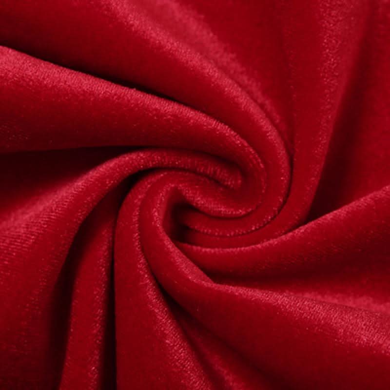 Ruched gloves velvet v neck lace hem mini dress-final-sale