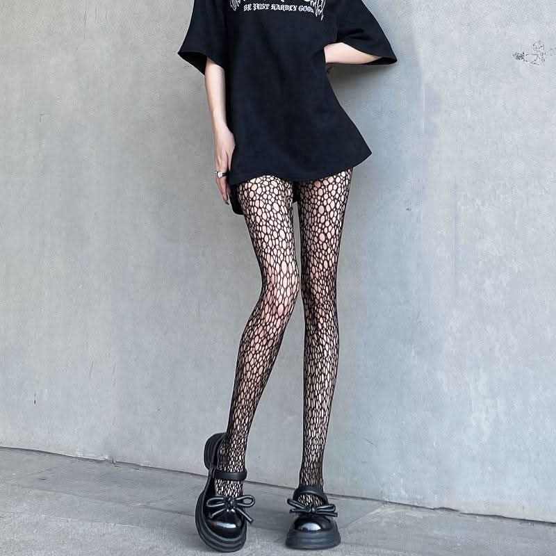 Spider web hollow out tights  | Festival Outfits Women