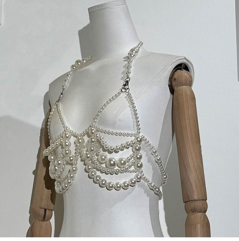 Halter hollow out beaded self tie cut out top  | Festival Outfits Women