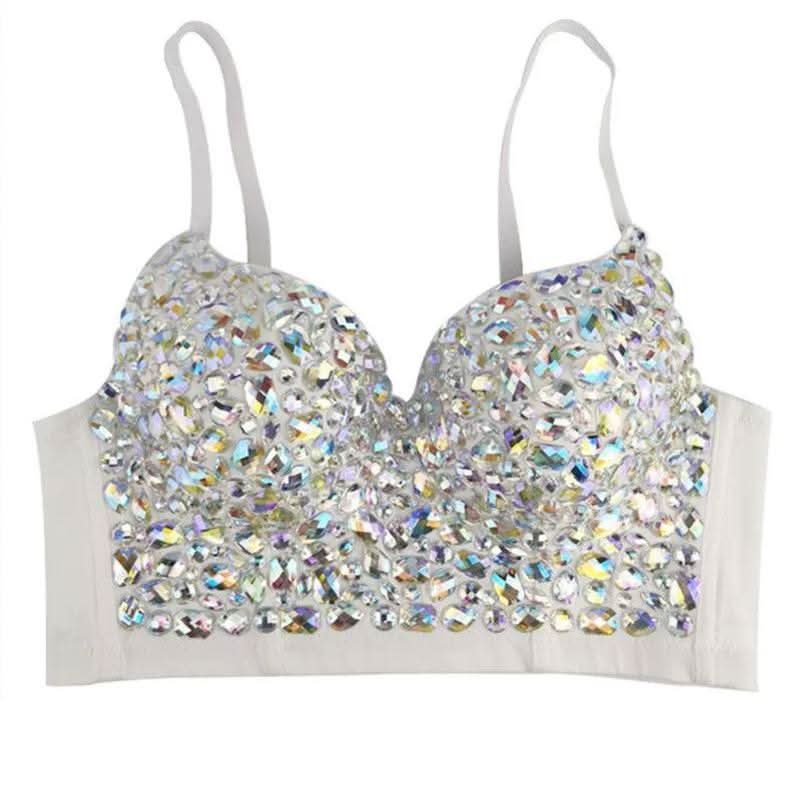 Sweetheart neck padded beaded cami top  | Festival Outfits Women