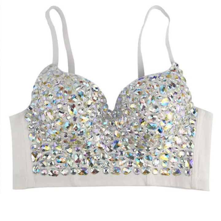 Sweetheart neck padded beaded cami top  | Festival Outfits Women