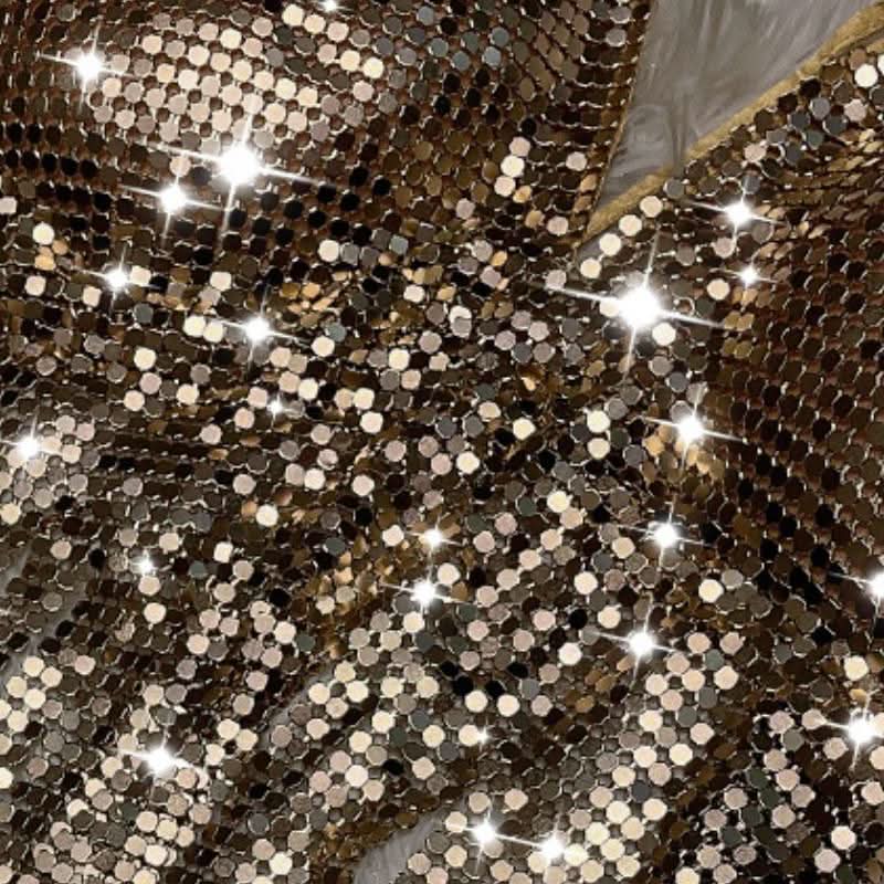 V neck halter self tie tassels glitter top  | Festival Outfits Women