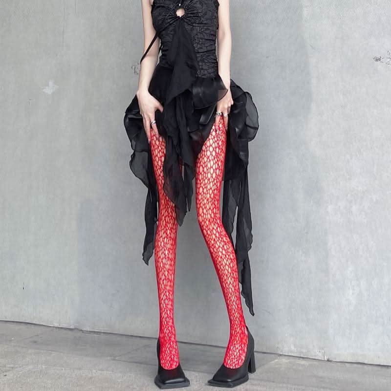 Spider web hollow out tights  | Festival Outfits Women