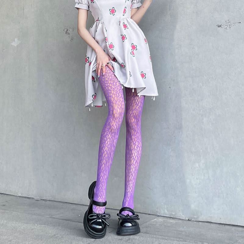 Spider web hollow out tights  | Festival Outfits Women