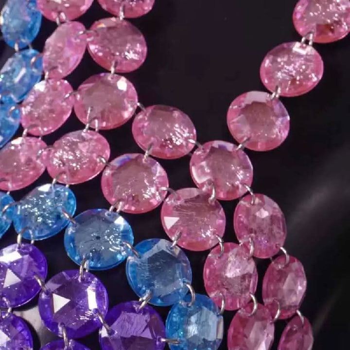 Halter star pattern backless gem chain top  | Festival Outfits Women