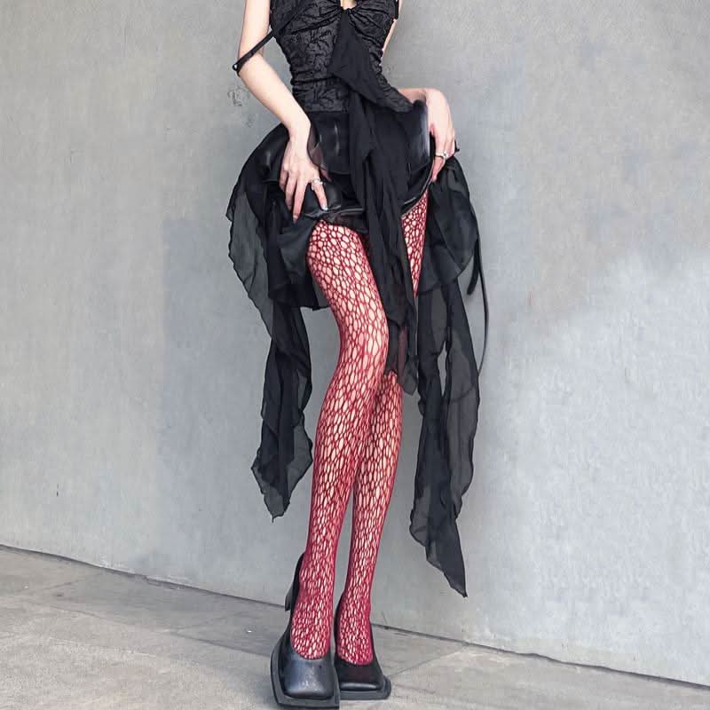 Spider web hollow out tights  | Festival Outfits Women