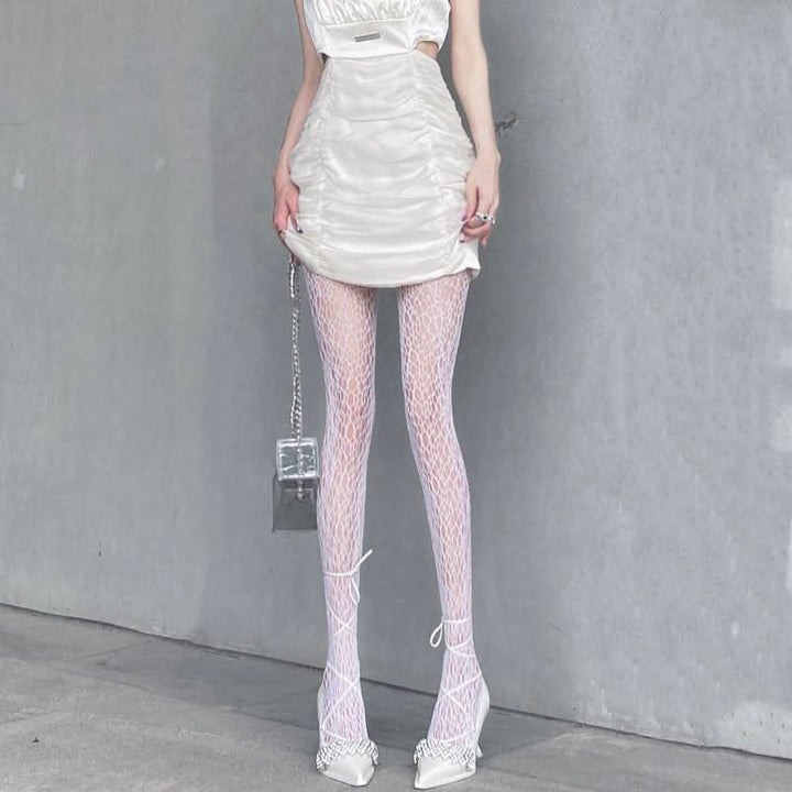 Spider web hollow out tights  | Festival Outfits Women