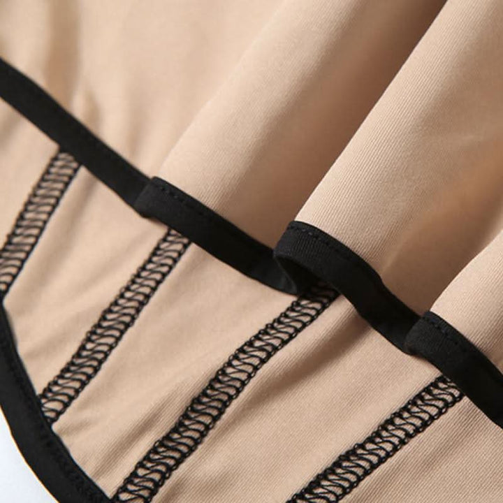 Sweetheart neck bustier backless contrast top  | Festival Outfits Women