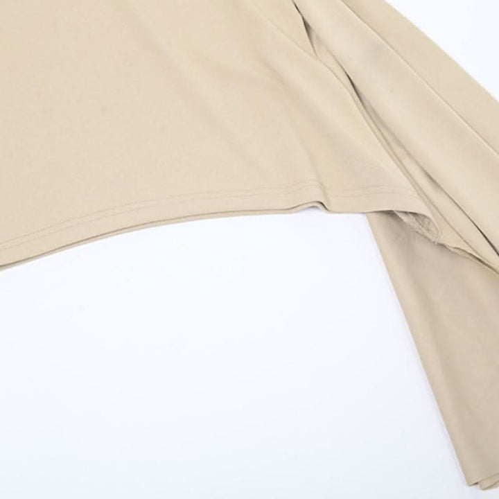 Irregular A line solid mini skirt  | Festival Outfits Women