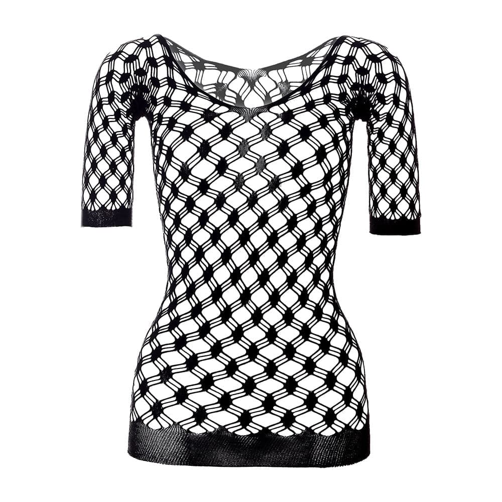 Long sleeve off shoulder net backless mini dress  | Festival Outfits Women