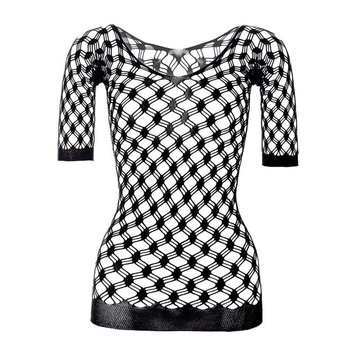 Long sleeve off shoulder net backless mini dress  | Festival Outfits Women