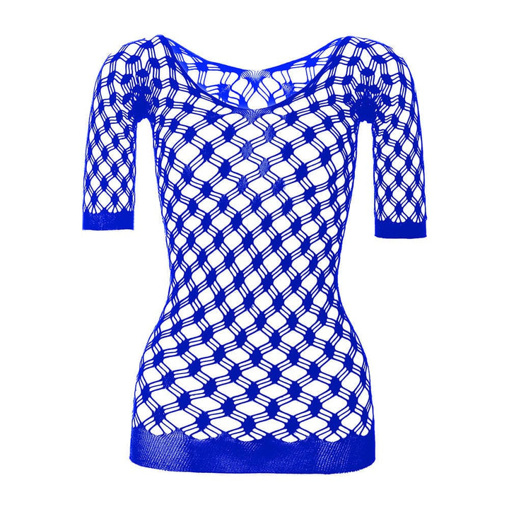 Long sleeve off shoulder net backless mini dress  | Festival Outfits Women