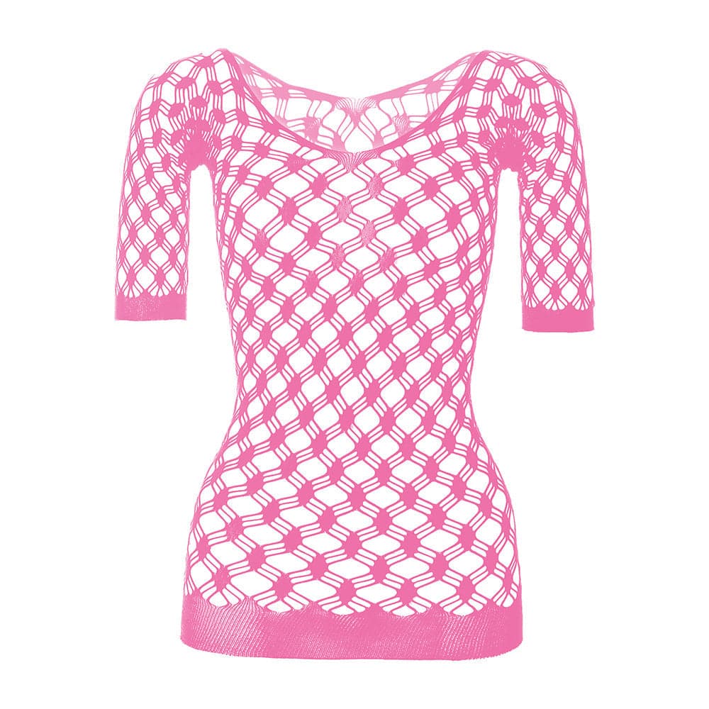 Long sleeve off shoulder net backless mini dress  | Festival Outfits Women