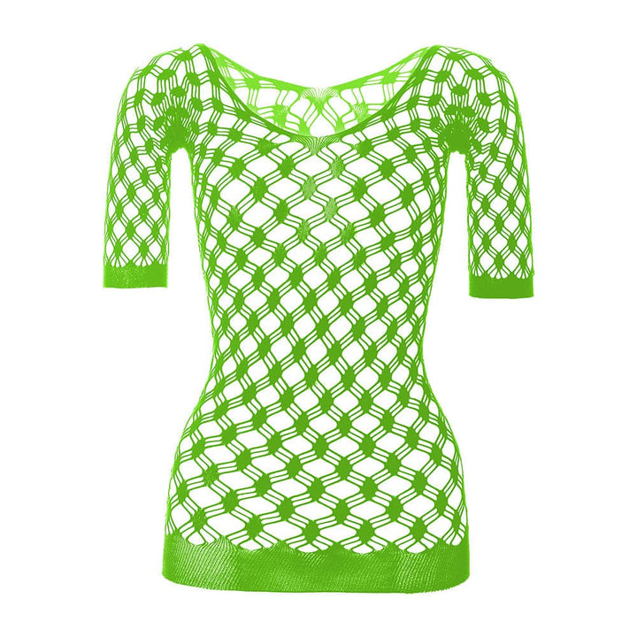 Long sleeve off shoulder net backless mini dress  | Festival Outfits Women