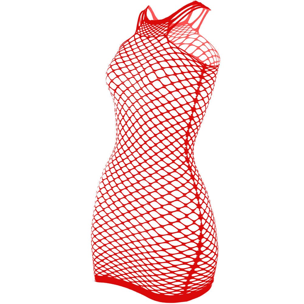 Fishnet stitch strappy tank mini dress  | Festival Outfits Women
