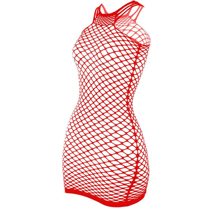 Fishnet stitch strappy tank mini dress  | Festival Outfits Women