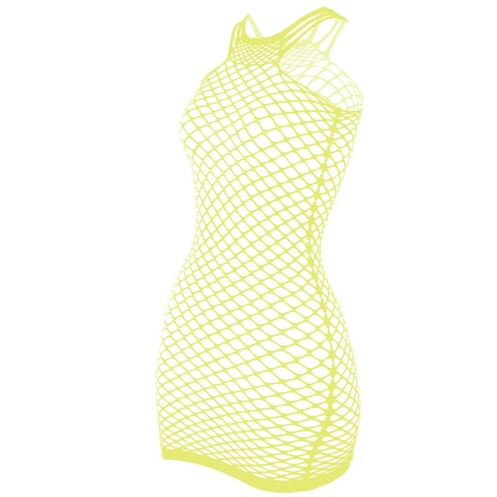 Fishnet stitch strappy tank mini dress  | Festival Outfits Women