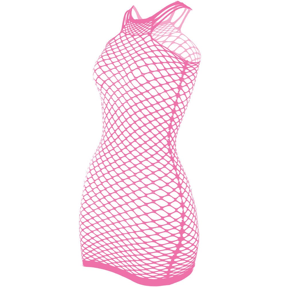 Fishnet stitch strappy tank mini dress  | Festival Outfits Women