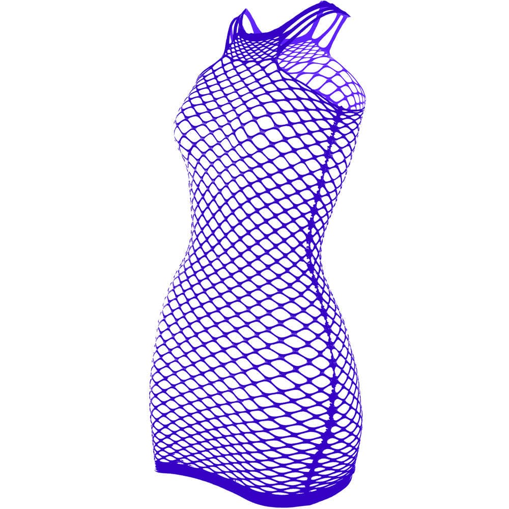 Fishnet stitch strappy tank mini dress  | Festival Outfits Women